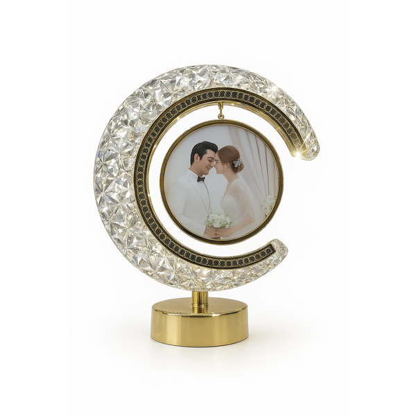 Moon Shape Led Photo Frame | Premium Quality | Personalized Decorative Gift Frame